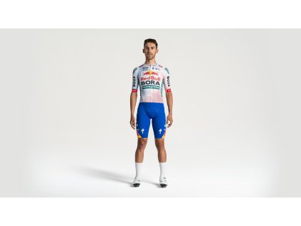 SPECIALIZED Red Bull - BORA - hansgrohe TdF Short Sleeve Race Jersey White TDF  Cyklistický dres s krátkym rukávom