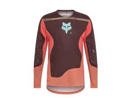 FOX Flexair Elevated Long Sleeve Jersey Cocoa (Veľkosť oblečenia XL)