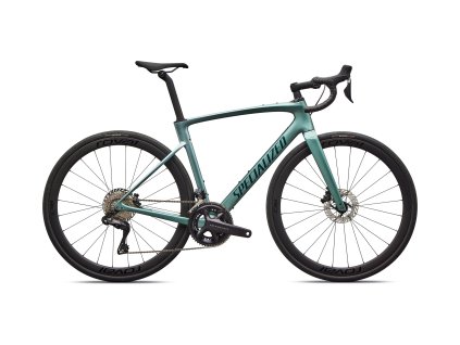 SPECIALIZED Roubaix SL8 Expert - Shimano Ultegra Di2 Gloss Fjord Metallic/White Pearl Fade/Emerald Metallic (Veľkosť rámu 64cm)