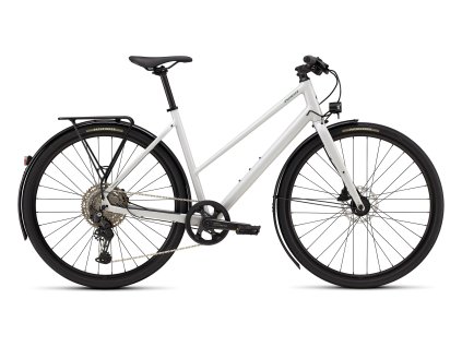 SPECIALIZED Sirrus X 3.0 Step-Through EQ Gloss Dove Grey/Metallic Pine Frost Reflective (Veľkosť rámu S)