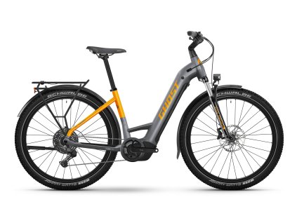 GHOST E-Teru Universal EQ Low Shadow Grey/Dazzling Mango (Veľkosť rámu M)