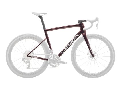 specialized s works tarmac sl8 frameset gloss solidity red to black pearl metallic white silver