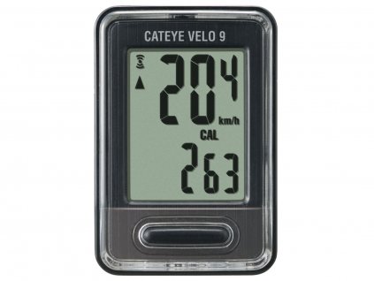 Cyklopočítač CATEYE Velo 9 (VL820) Čierny