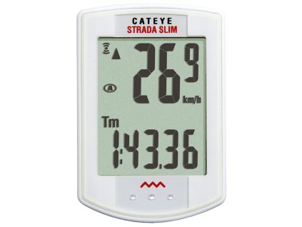 CYKLOPOČÍTAČ CATEYE STRADA WIRELESS SLIM - ROAD (RD310W) BIELY