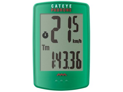 CYKLOPOČÍTAČ CATEYE PADRONE (PA100W) ZELENÝ