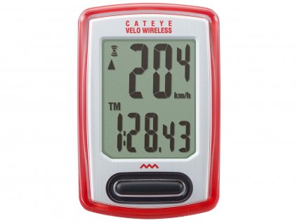 CYKLOPOČÍTAČ CATEYE VELO WIRELESS (VT230W) ČERVENÝ