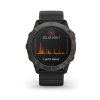 GARMIN fénix 6X Pro Solar Titanium Carbon Gray DLC Black band