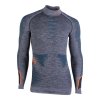 UYN Man Ambityon UW Shirt LS Melange Turtleneck Black Melange/Y