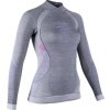 UYN Lady Fusyon UW Shirt LS Turtleneck Anthracite/Purple/Pink