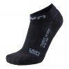 UYN TRAINER LADY NO SHOW SOCKS B052 BLACK/GREY