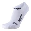 UYN TRAINER LADY NO SHOW SOCKS W068 WHITE/GREY