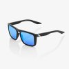 100% RENSHAW - Matte Black - HiPER Blue Multilayer Mirror Lens  Lifestylové okuliare