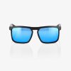 100% RENSHAW - Matte Black - HiPER Blue Multilayer Mirror Lens  Lifestylové okuliare