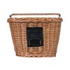 BASIL Bremen Wicker KF - bicycle basket - front - nature