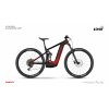 GHOST E-Riot AM Essential B625 Black/Red  Celoodpružený elektrobicykel