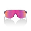100% S2 TOKYO NIGHTS - Polished Translucent Grey - Purple Multilayer Mirror Lens  Športové cyklistické okuliare