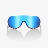 100% S2 - TotalEnergies Team Matte White / Metallic Blue HiPER® Blue Multilayer Mirror Lens  Športové cyklistické okuliare