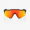 100% SPEEDCRAFT - Soft Tact Black - HiPER Red Multilayer Mirror Lens  Športové cyklistické okuliare