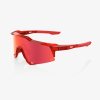 100% SPEEDCRAFT LE - Peter Sagan - Gloss Translucent Red - Hiper Red Mirror lens  Športové cyklistické okuliare