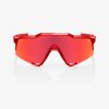 100% SPEEDCRAFT LE - Peter Sagan - Gloss Translucent Red - Hiper Red Mirror lens  Športové cyklistické okuliare