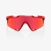 48823 7 100 speedcraft le peter sagan gloss translucent red hiper red mirror lens