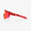 100% SPEEDCRAFT LE - Peter Sagan - Gloss Translucent Red - Hiper Red Mirror lens  Športové cyklistické okuliare