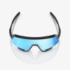 53230 7 100 slendale matte black hiper blue multilayer mirror lens
