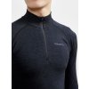 CRAFT Core Dry Active C Zips Čierna  Funkčný termo nátelník s dlhými rukávmi