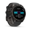 GARMIN Fenix 8 - 47mm AMOLED Sapphire Carbon Gray DLC Titanium Black/Pebble Gray band  Smarthodinky