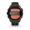 GARMIN Fenix 8 - 47mm AMOLED Sapphire Carbon Gray DLC Titanium Black/Pebble Gray band  Smarthodinky