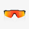 100% SPEEDCRAFT SL - Soft Tact Black - HiPER Red Multilayer Mirror Lens  Športové cyklistické okuliare