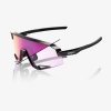 100% SLENDALE - Gloss Black - Purple Mirror Photochromic Lens  Športové cyklistické okuliare