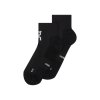 ON Core Run Sock Mid 2P Black (Veľkosť ponožky S)