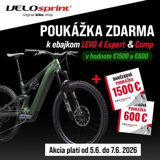 🚨 POUKÁŽKA ZDARMA: Získajte 1500 € alebo 600 € k novému e-bajku! 🚨 Od dnes až do nedele (5.6. – 7.6. 2026) rozdávame...