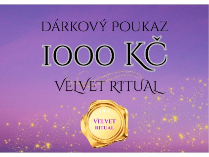 dárkový poukaz 1000 Kč