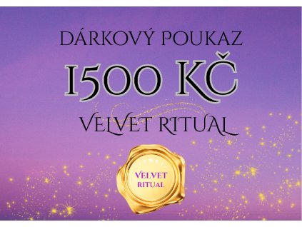 dárkový poukaz 1500 Kč