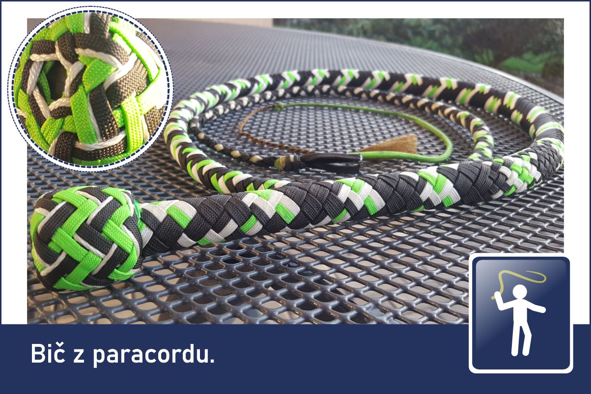 Bič z paracordu