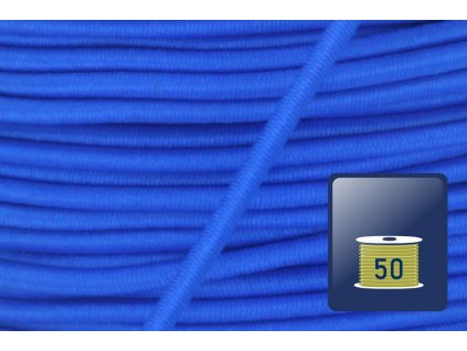 Okrouhlá pruženka 2mm-letní modrá-cívka 50m