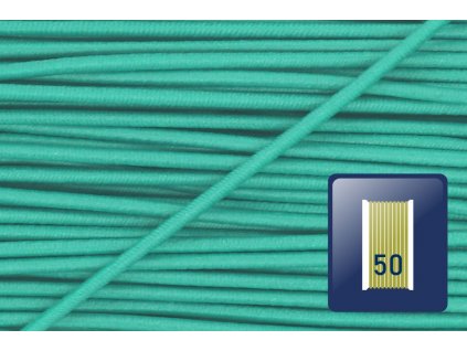 Klobouková guma 1,4mm-trávová zelená-karta 50m