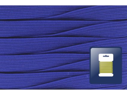 Prádlová pruženka 7,5mm-letní modrá-karta 5m