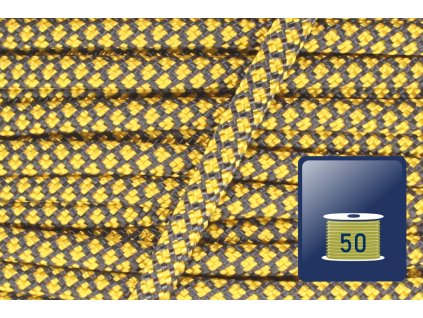 Paracord 550-Goldenrod Diamond-cívka 50m