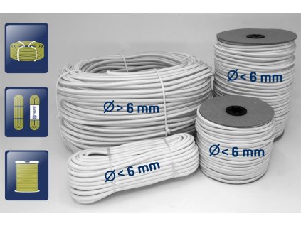 Gumolano 10mm-bílá