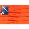 Prádlová pruženka 7,5mm-fl.oranžová-cívka 50m