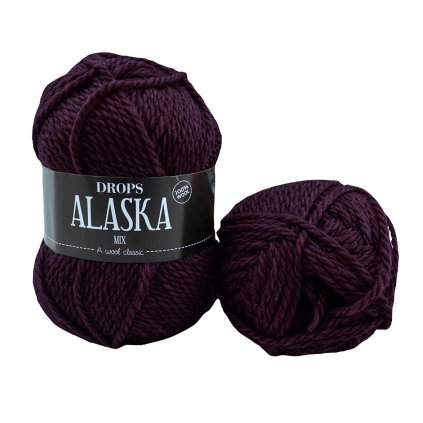 Drops Alaska MIX 78 tmavá vínová