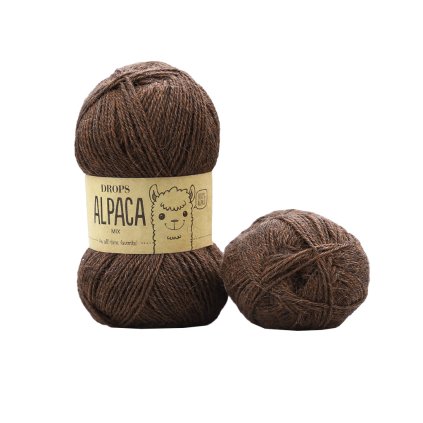 Drops Alpaca MIX 9043 kávová