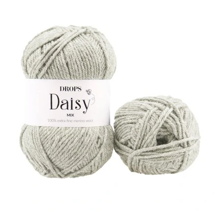 Drops Daisy mix 27 perlově šedá