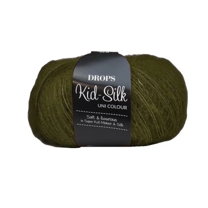 Drops Kid-Silk 66 olivová