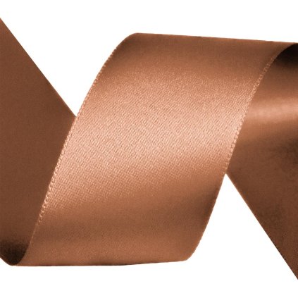 Atlasová stuha 40 mm 108744 oříšková 5 m