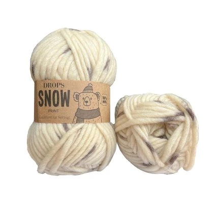 Drops Snow PRINT 123 drobečky kakaa