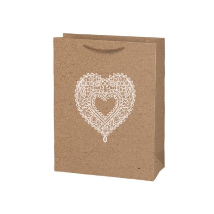 Dárková taška 260x340x140 mm KRAFT jarní motiv 5252868